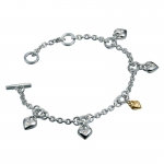Серебряный женский браслет hot diamonds DL063