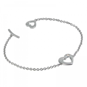 Серебряный женский браслет hot diamonds DL064
