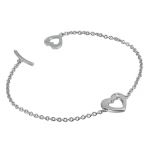 Серебряный женский браслет hot diamonds DL064
