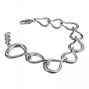 Серебряный женский браслет hot diamonds DL079