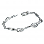 Серебряный женский браслет hot diamonds DL088