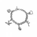 Серебряный женский браслет hot diamonds DL100
