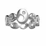 Серебряное женское кольцо hot diamonds DR080
