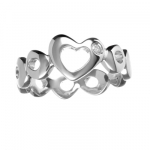 Серебряное женское кольцо hot diamonds DR081